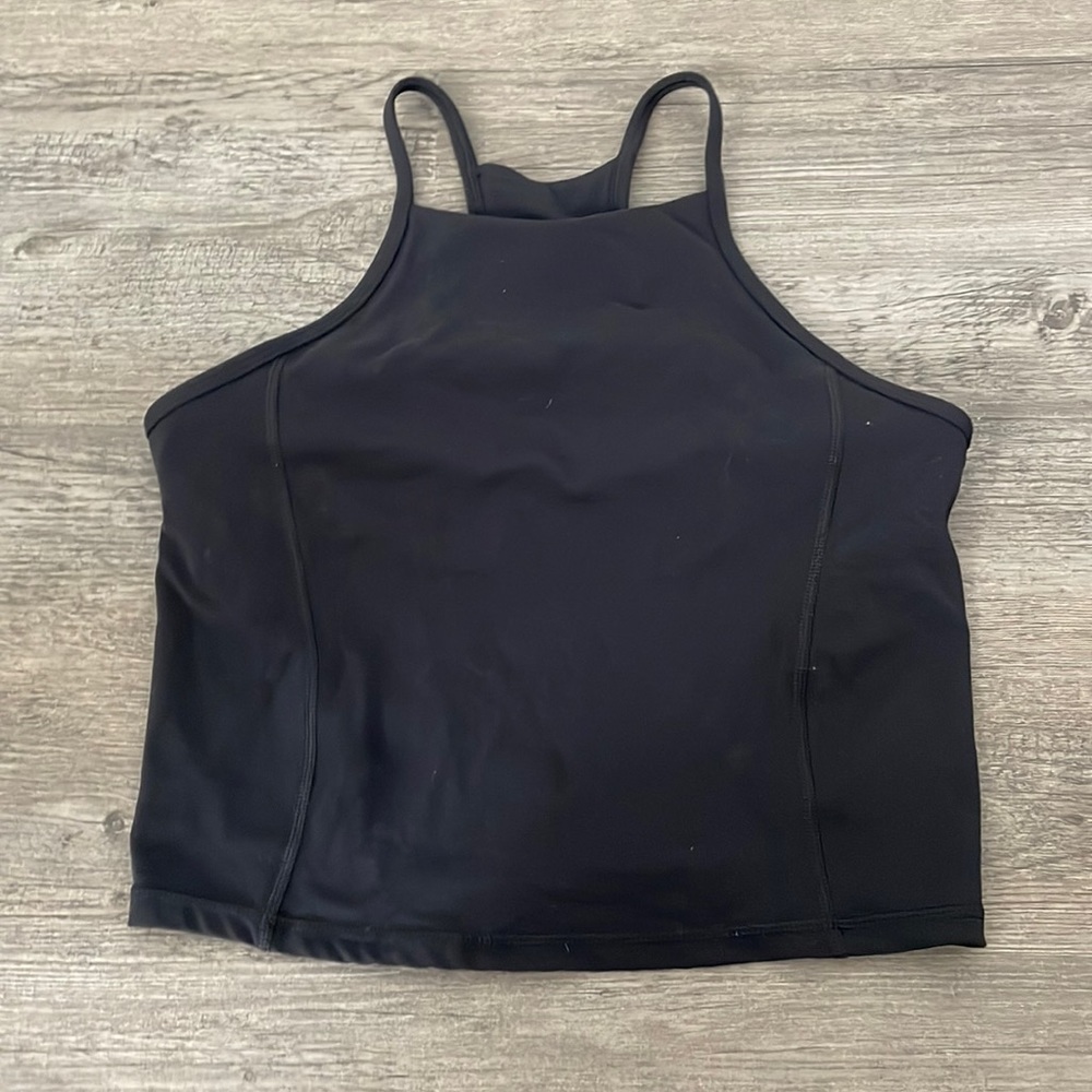 Halara Cloud9™ Raceback Cropped Tank Top Size Small w/built in bra